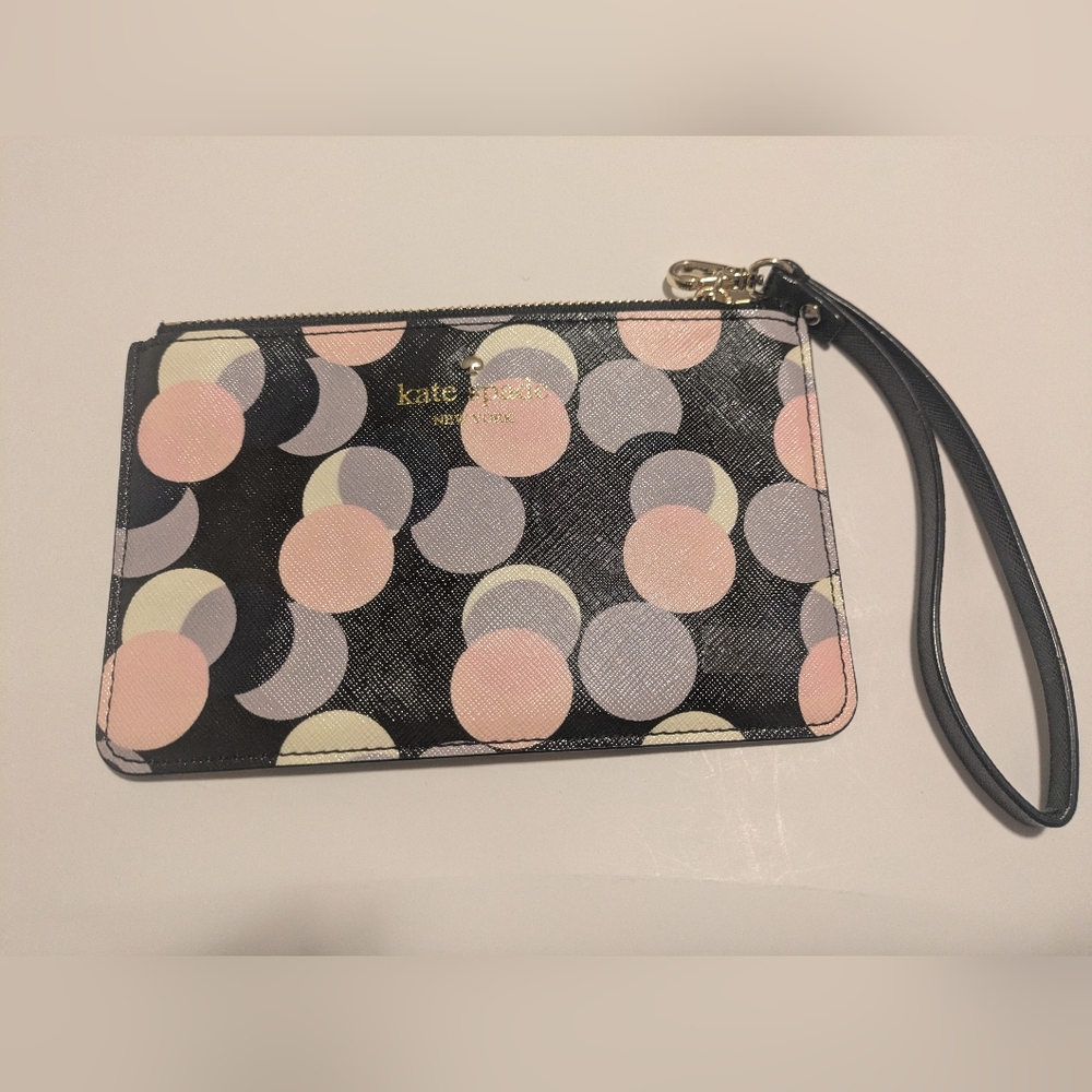 Kate Spade Multicolor Circle Pattern Wristlet - image 1